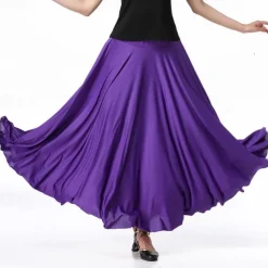 Ballroom Dance Skirts Pure Color Women's Performance Daily Wear Milk Fiber