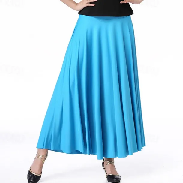 Ballroom Dance Skirts Pure Color Women's Performance Daily Wear Milk Fiber