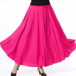 Ballroom Dance Skirts Pure Color Women's Performance Daily Wear Milk Fiber