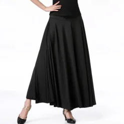 Ballroom Dance Skirts Pure Color Women's Performance Daily Wear Milk Fiber