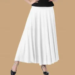 Ballroom Dance Skirts Pure Color Women's Performance Daily Wear Milk Fiber