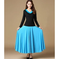 Ballroom Dance Skirts Pure Color Women's Performance Daily Wear Milk Fiber
