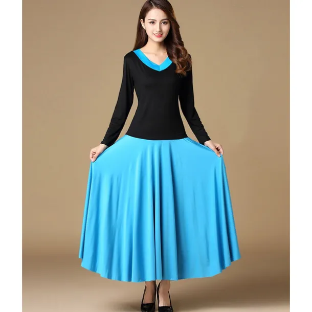 Ballroom Dance Skirts Pure Color Women's Performance Daily Wear Milk Fiber