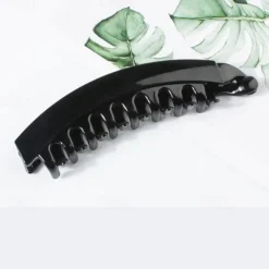 Banana Hair Clips for Women Classic Clincher Double Comb Clips Hair Leopard Banana Ponytail Holder Clip for Thick Hair