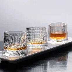 Bar Rotating Whiskey White Wine Gyro Cup Household Beer Red Wine Glass Shaker Tumbler Cup Whiskey Ice Cube Ice Maker
