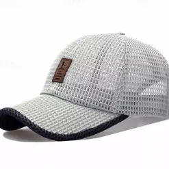 Baseball Cap Sun Hat Visor Sunscreen Breathable Summer Mesh Men's Fishing Activity