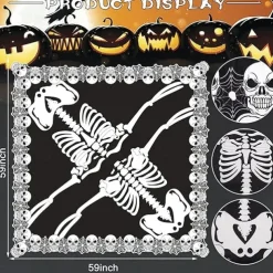 Bat Skull Skeleton Halloween Cape Costume Scary Costume Adults' Women's Carnival Party / Evening Easy Halloween Costumes Dress Up