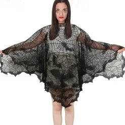 Bat Skull Skeleton Halloween Cape Costume Scary Costume Adults' Women's Carnival Party / Evening Easy Halloween Costumes Dress Up