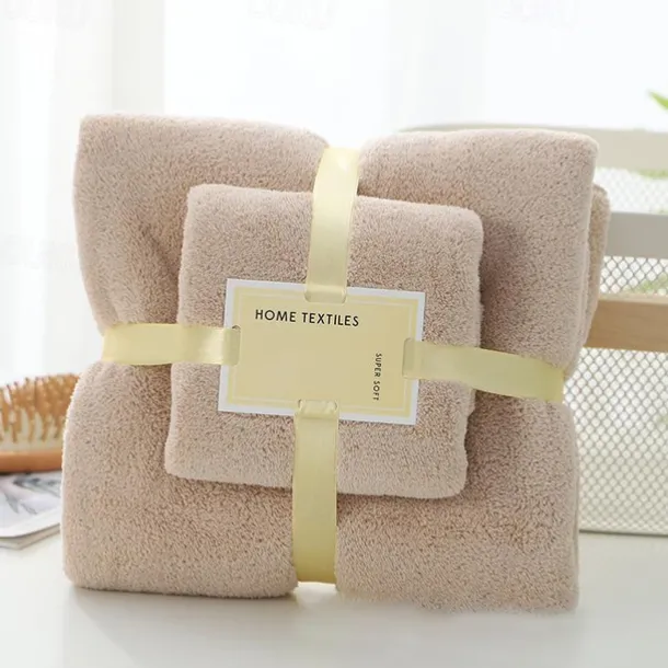 Bath Towels Set for Bathroom,Thick,Soft&Absorbent Fleece Bath Towels,1PC Bath Towel&1PC Hand Towel,Microfiber Quick Dry Bath Towel,Multipurpose Bath Sheets Towels for Bath, Gym and Spa
