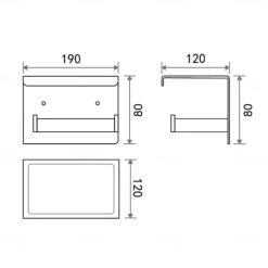 Bathroom Accessory Set,Brushed Golden Stainless Steel Wall Mounted Hardware Sets,Includeing 2 Robe Hooks, 1 Toilet Paper Holder,1 Towel Rack