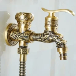 Bathroom Bidet Shower Sprayer Brass Toilet Douche Hygienic Cleaning Head Set Tap