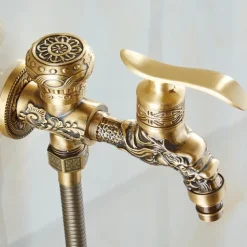 Bathroom Bidet Shower Sprayer Brass Toilet Douche Hygienic Cleaning Head Set Tap