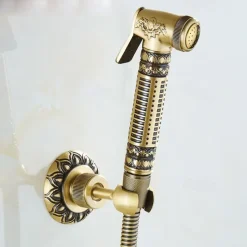 Bathroom Bidet Shower Sprayer Brass Toilet Douche Hygienic Cleaning Head Set Tap