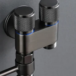 Bathroom Handheld Shower Bidet Shattaf Sprayer Wall Mount, Toilet Hand Held Bidet Shower Spray Wall Mounted Diaper Bathing Pets Feminine Hygiene Cleaning