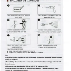 Bathroom Shelves Bathroom Tempered Glass Shelf, Sainless Steel Shower Wall Shelves No Drilling Towel Racks Rectangular 1 Tier Wall Mounted Mirror Front Shelf