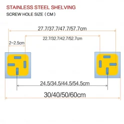 Bathroom Shelves Bathroom Tempered Glass Shelf, Sainless Steel Shower Wall Shelves No Drilling Towel Racks Rectangular 1 Tier Wall Mounted Mirror Front Shelf