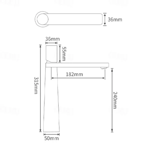 Bathroom Sink Faucet - Classic Electroplated / Painted Finishes Centerset Single Handle One HoleBath Taps