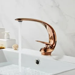 Bathroom Sink Faucet - Classic Antique Brass / Electroplated Centerset Single Handle One HoleBath Taps