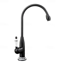 Bathroom Sink Faucet - FaucetSet / Widespread Antique Brass Centerset Single Handle One HoleBath Taps