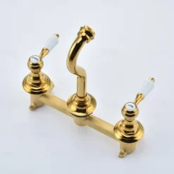 Bathroom Sink Faucet - Wall Mount / Widespread Electroplated Mount Inside Wall mountedBath Taps