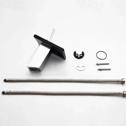 Bathroom SInk Faucet,Glass Outlet Faucet Waterfall Bathroom Faucet with Hose Single Handle Single Hole Sink Sink Faucet Ceramic Valve