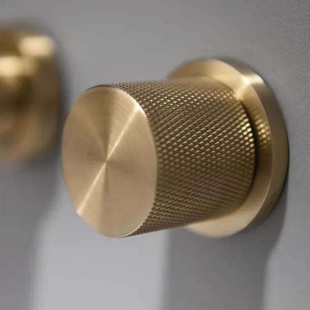 Bathroom Sink Faucet,Wall Mounted Brass Luxury Brushed Gold Finish Widespread Washroom Faucet Two Handles Three Holes Basin Sink Mixer Tap with Hot and Cold Switch