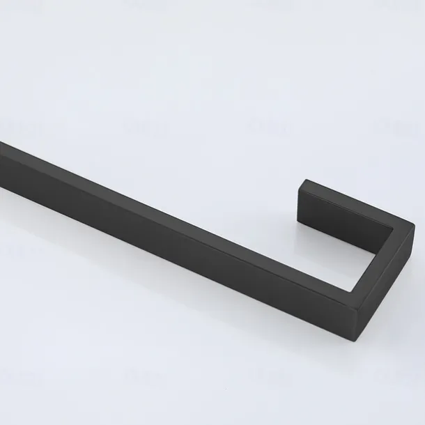 Bathroom Towel Bar 50cm/60cm, Towel Rack Wall Mount Bath Towel Holder, Bath Towel Hanger Stainless Steel Brushed Finished Bathroom Accessories Towel Rail Single Bar,(Black/Brushed Nickel/Chrome)