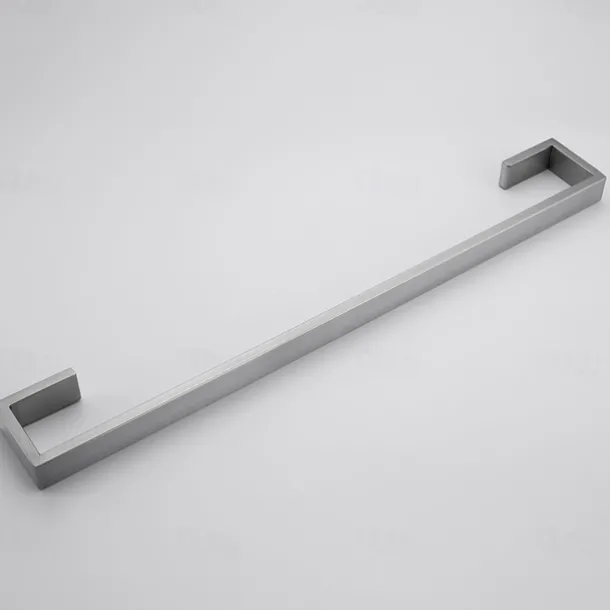 Bathroom Towel Bar 50cm/60cm, Towel Rack Wall Mount Bath Towel Holder, Bath Towel Hanger Stainless Steel Brushed Finished Bathroom Accessories Towel Rail Single Bar,(Black/Brushed Nickel/Chrome)