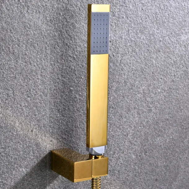 Bathtub Faucet - Contemporary Electroplated Wall Mounted Ceramic Valve Bath Shower Mixer Taps