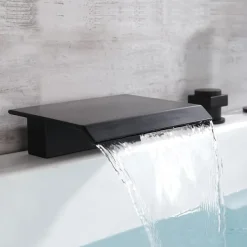 Bathtub Faucet - Contemporary Electroplated Roman Tub Ceramic Valve Bath Shower Mixer Taps