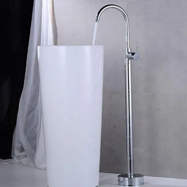 Bathtub Faucet Contemporary Roman Tub Ceramic Valve Bath Shower Mixer Taps