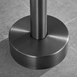 Bathtub Faucet Floor Mount Freestanding Tub Filler Brass High Flow Shower Faucets with Handheld Shower Mixer Taps Swivel Spout(Gun Grey)