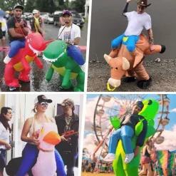 Bathtub Halloween Inflatable Costume Carnival Costume Funny Costume Adults' Men's Women's Carnival Masquerade Performance Party / Evening Easy Halloween Costumes Dress Up