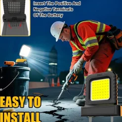 Battery Work Lights,High brightness Floodlight, Portable Flood Light, for Power Tool Batteries
