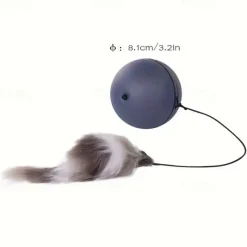 Battery-Operated Interactive Cat Toy Ball with Tracking MouseAutomatic Rolling Teaser For All Breeds Battery-Powered (BatteriesNot Included)