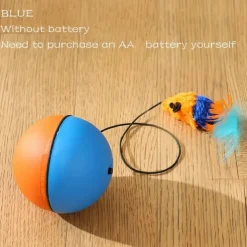 Battery-Operated Interactive Cat Toy Ball with Tracking MouseAutomatic Rolling Teaser For All Breeds Battery-Powered (BatteriesNot Included)