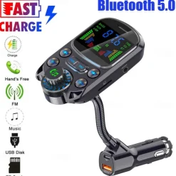 BC86 Bluetooth 5.0 Bluetooth Car Kit Car Handsfree Bluetooth / QC 2.0 / QC 3.0 Car