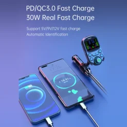 BC86 Bluetooth 5.0 Bluetooth Car Kit Car Handsfree Bluetooth / QC 2.0 / QC 3.0 Car