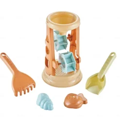 Beach Sand Buckets and Shovels Set - Beach Toys for Kids with Sand Molds Silicone Beach Sand Pails for Travel Kids and Toddlers