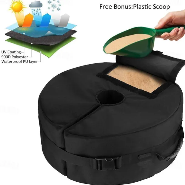 Beach Sunshade Umbrella Weight Sand Bags Parasol Base Tent Stand Holders