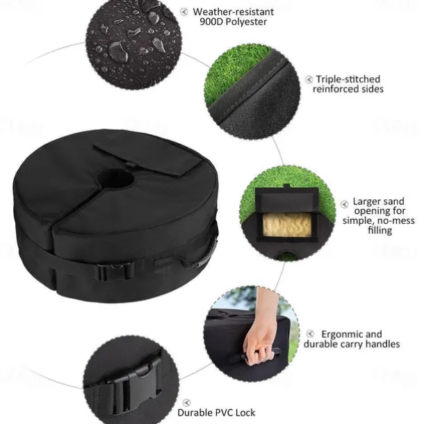 Beach Sunshade Umbrella Weight Sand Bags Parasol Base Tent Stand Holders