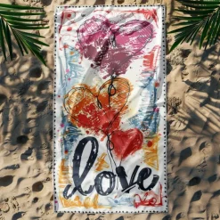 Beach Towel LGBT Love Series Large 3D Print Sea Pattern Towel Bath Towel Beach Sheet Blanket Classic 100% Micro Fiber Comfy Blankets