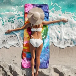 Beach Towel LGBT Love Series Large 3D Print Sea Pattern Towel Bath Towel Beach Sheet Blanket Classic 100% Micro Fiber Comfy Blankets