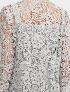 Beach Wedding Pantsuit 3 Piece Mother of the Bride Wedding Guest Elegant Plus Size Square Neck Floor Length Chiffon Corded Lace Sleeveless Wrap Included with Lace Appliques