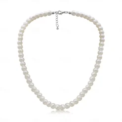 Beaded Necklace Pearl Necklace For Women's Pearl Party Wedding Casual Pearl Imitation Pearl