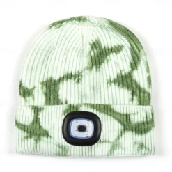 Beanie Hat Unisex with Light USB Rechargeable 4 LEDs Beanie Warm Knit Hat for Dad Father Men Women Husband Knitted Cap Christmas Gifts