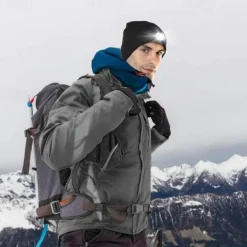 Beanie Hat Unisex with Light USB Rechargeable 4 LEDs Beanie Warm Knit Hat for Dad Father Men Women Husband Knitted Cap Christmas Gifts