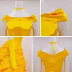 Beauty and the Beast Prince Adam Princess Belle Couples Carnival Costume Outfits Suits & Blazers Prom Dress Adults' Men's Women's Cosplay Performance Party Halloween Carnival Easy Carnival Costume