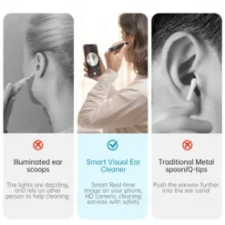 Bebird Ear Care Wax Removal Tool Camera Cleaning Kit- Wireless Cleaner Ear Cleaner with Camera
