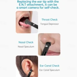 Bebird Ear Care Wax Removal Tool Camera Cleaning Kit- Wireless Cleaner Ear Cleaner with Camera
